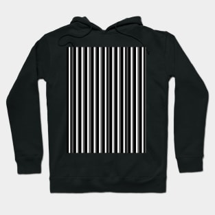 Black, white and grey vertical lines pattern Hoodie